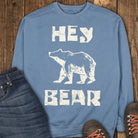 Hey Bear Sweatshirt - Blue Jean