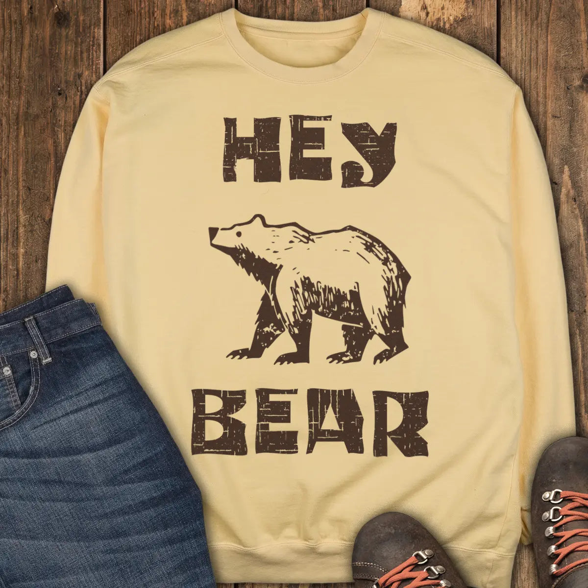 Hey Bear Sweatshirt - Butter