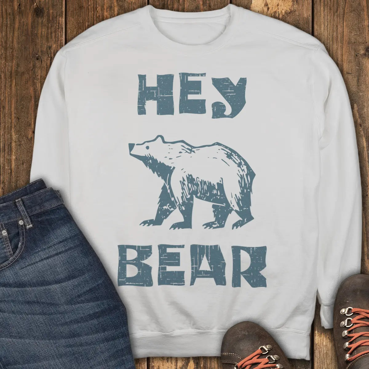 Hey Bear Sweatshirt - White