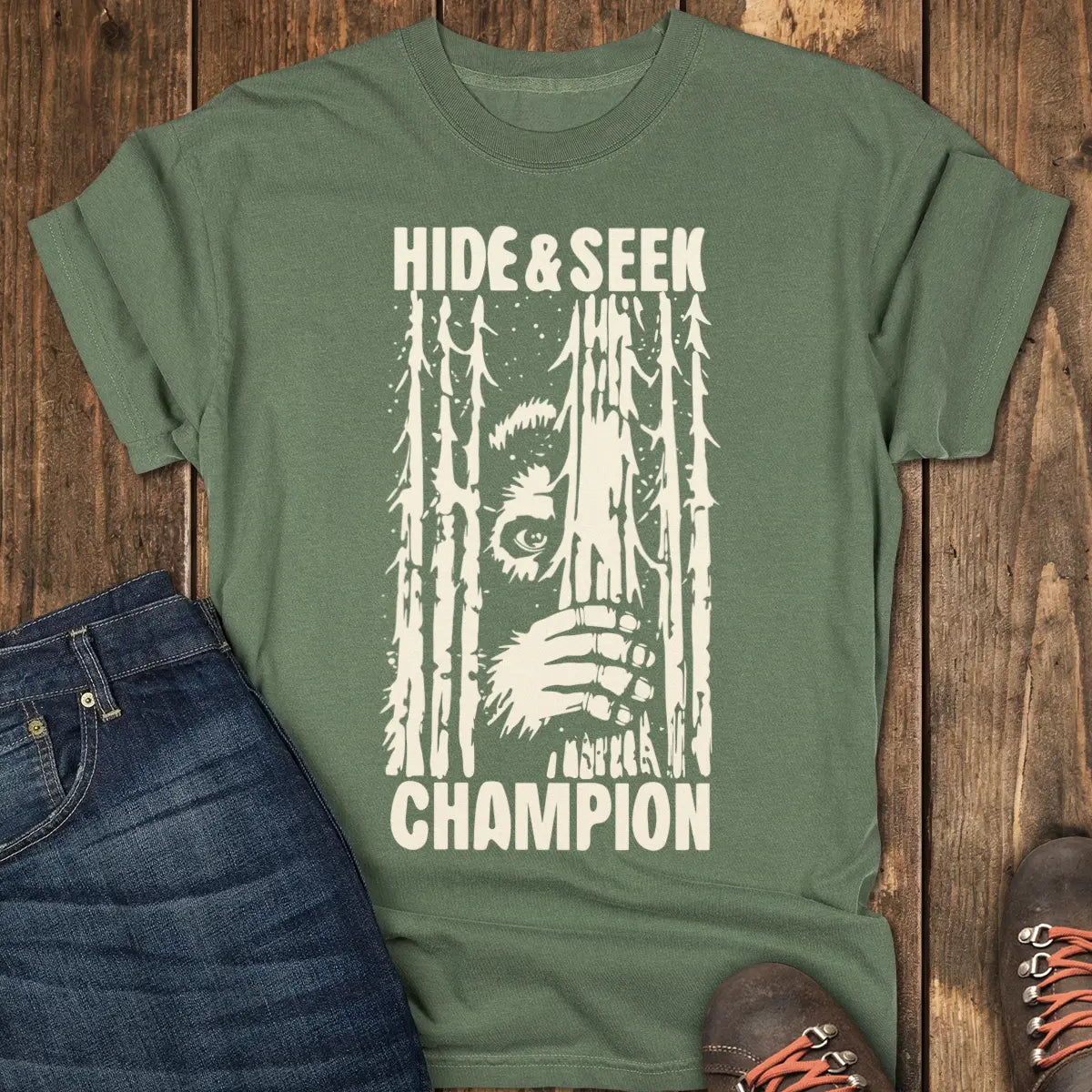 Hide & Seek Tee - Moss