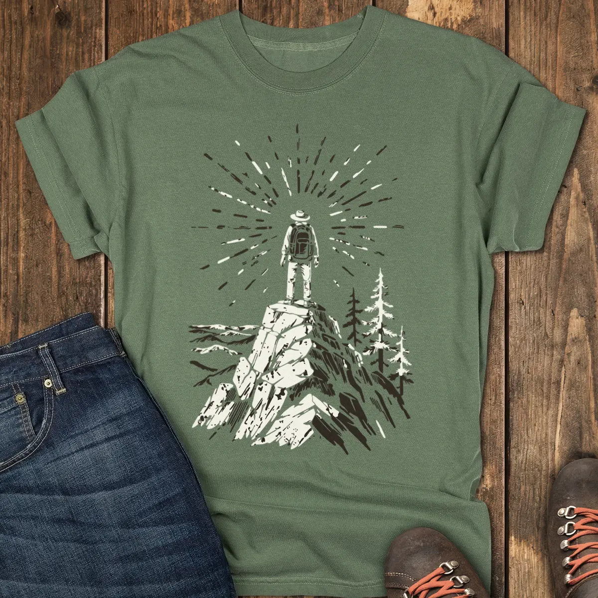 Higher Ground Tee - Moss