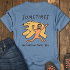 Highly Motivated Tee - Blue Jean