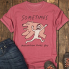 Highly Motivated Tee - Crimson