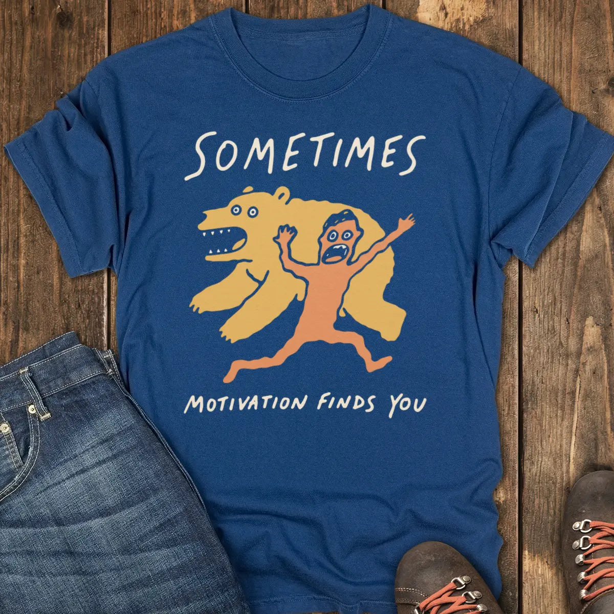 Highly Motivated Tee - Navy
