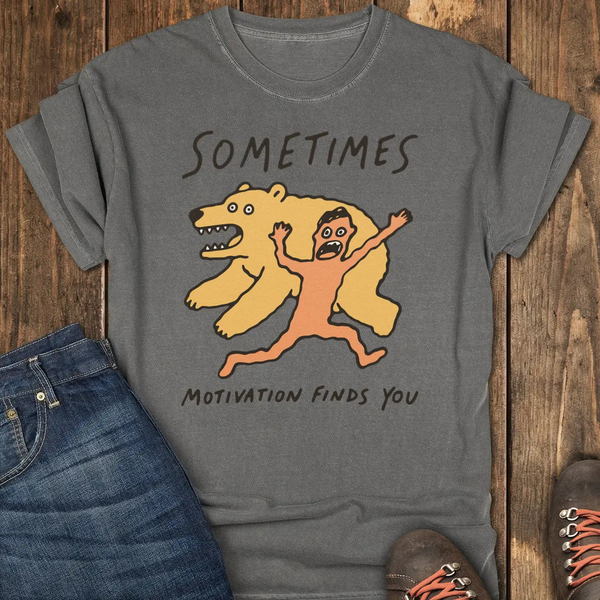 Highly Motivated Tee - Pepper