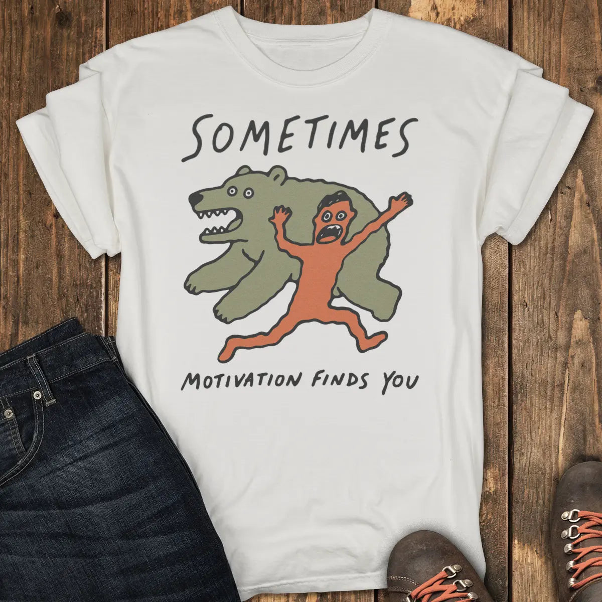 Highly Motivated Tee - White