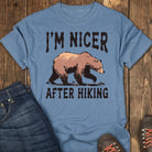 Hike First Tee - Blue Jean