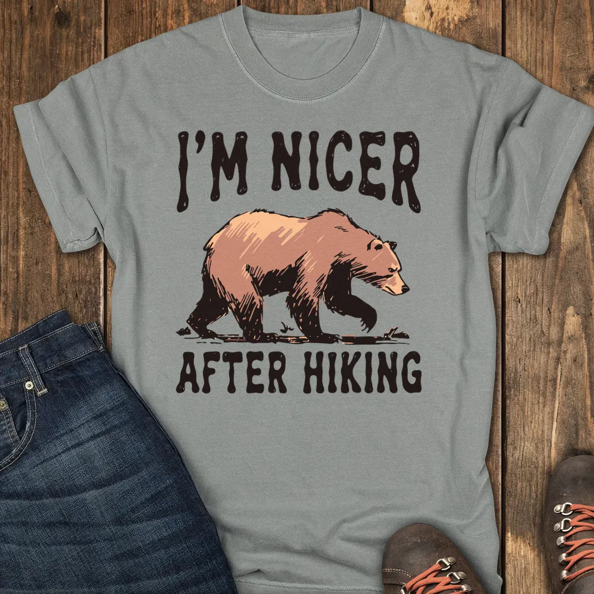 Hike First Tee - Grey