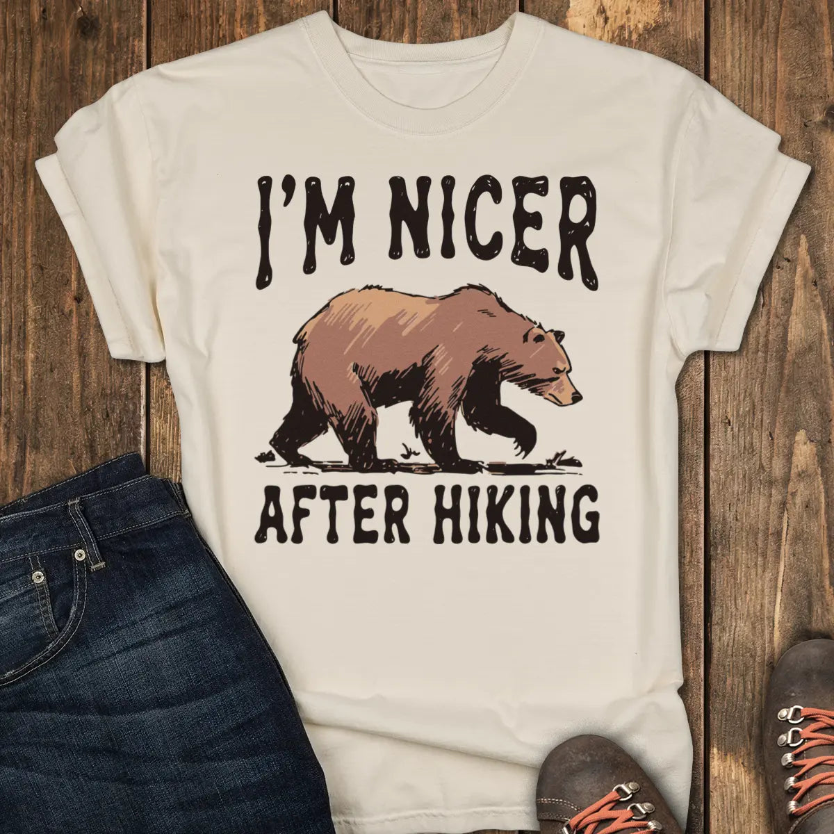 Hike First Tee - Ivory