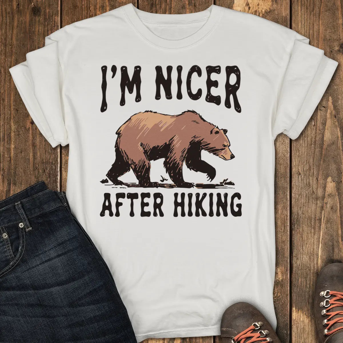 Hike First Tee - White