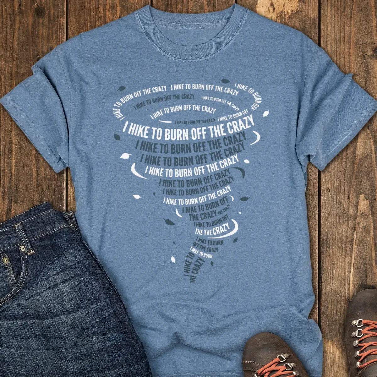 Hike It Out Tee - Blue Jean