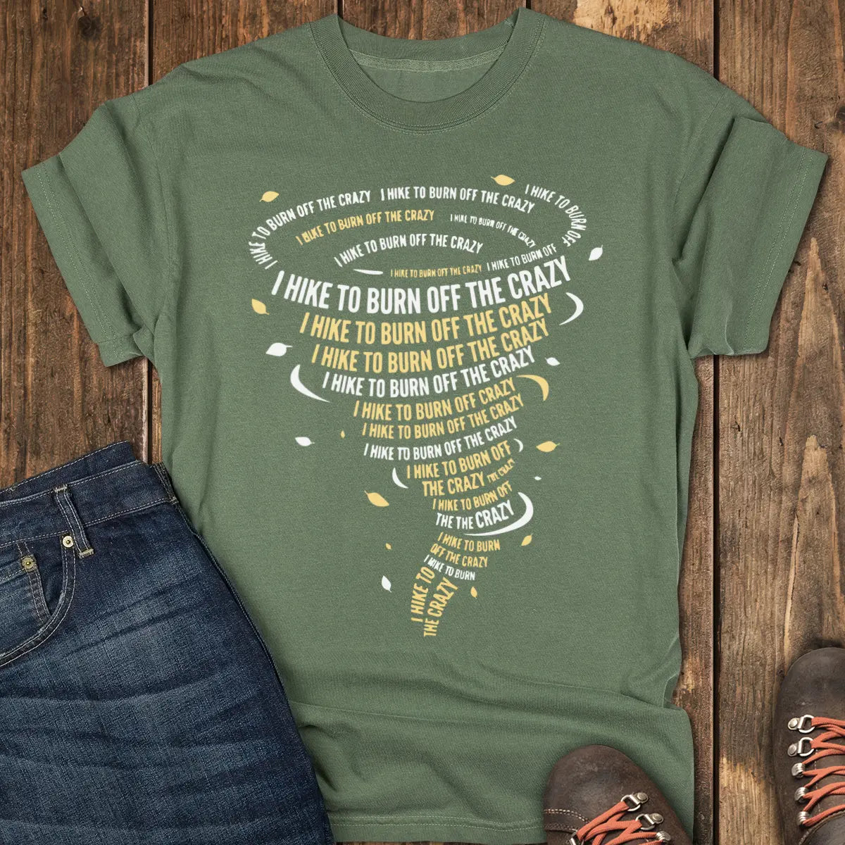 Hike It Out Tee - Moss