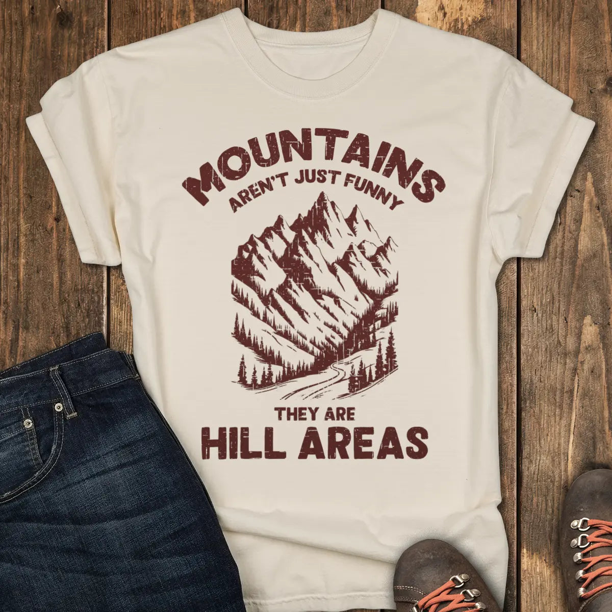 Hill-arious Ridge Tee - Ivory