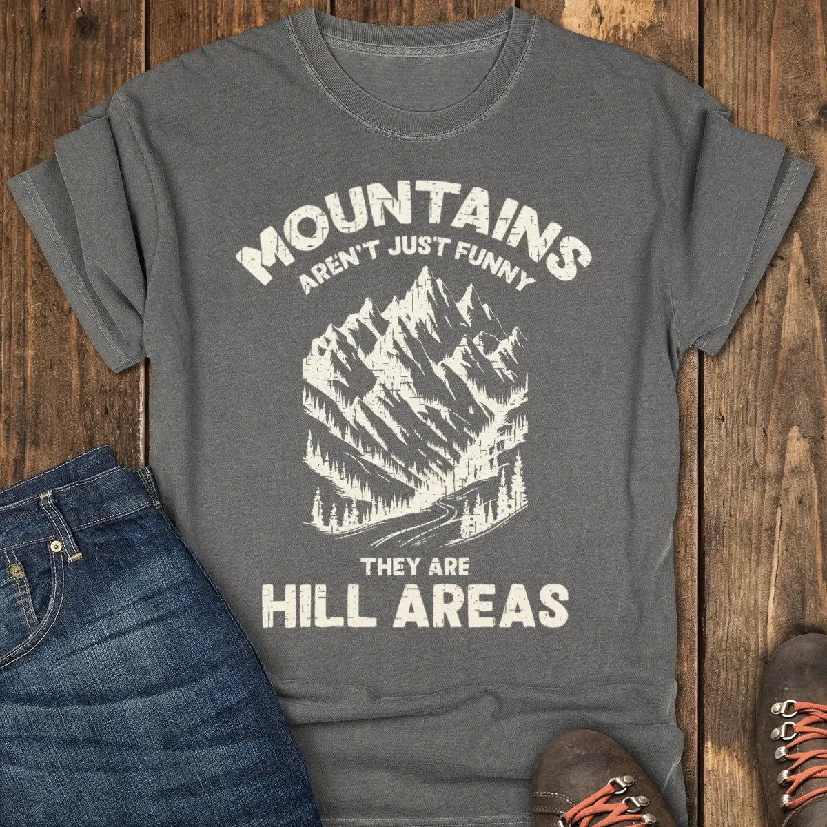 Hill-arious Ridge Tee - Pepper