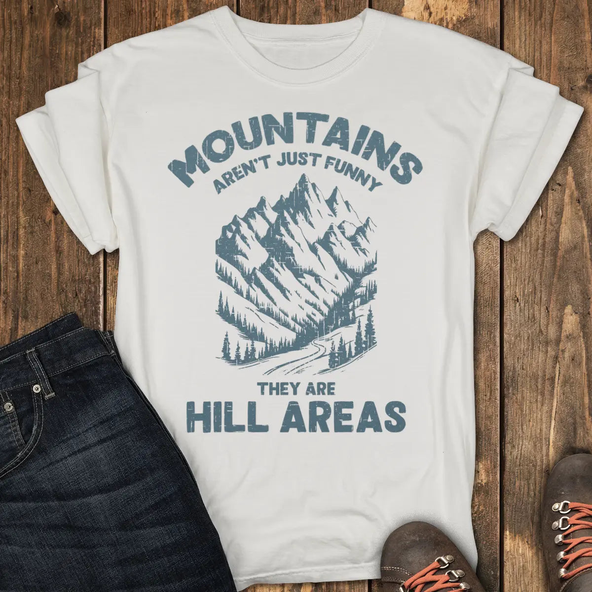 Hill-arious Ridge Tee - White