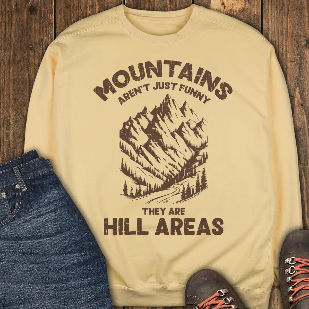 Hill-arious Ridge Sweatshirt - Butter