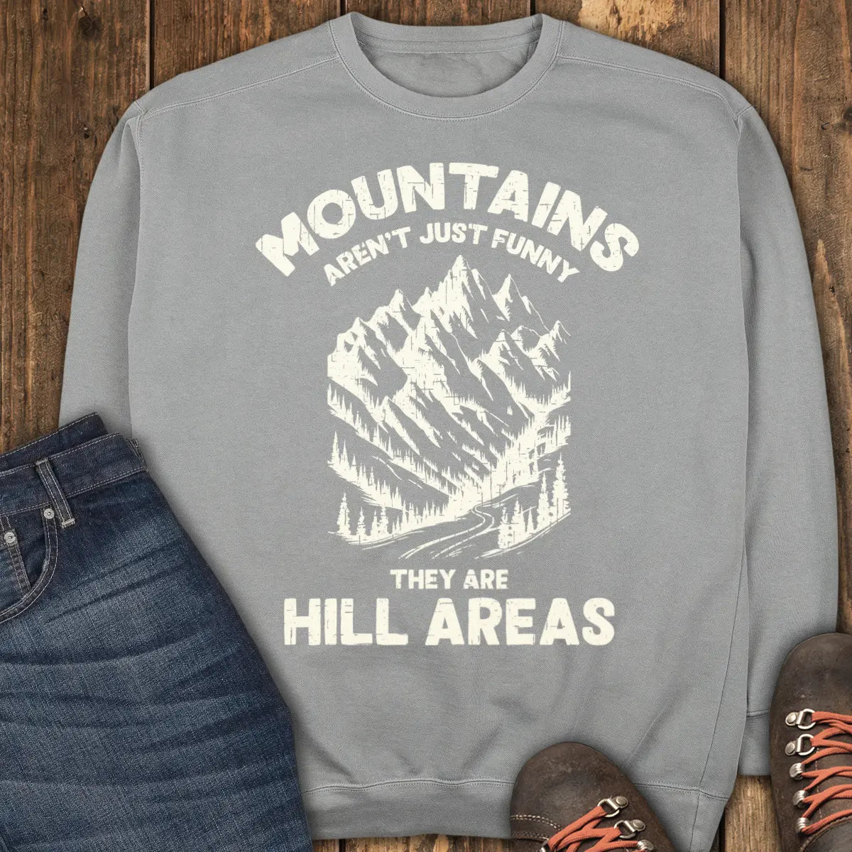Hill-arious Ridge Sweatshirt - Grey
