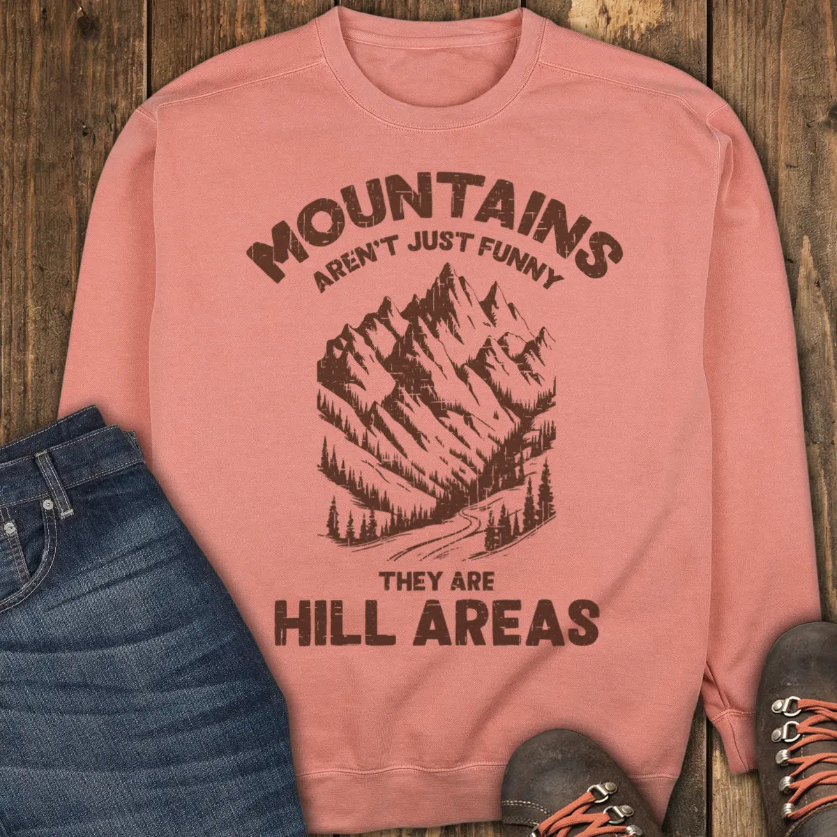 Hill-arious Ridge Sweatshirt - Terracotta