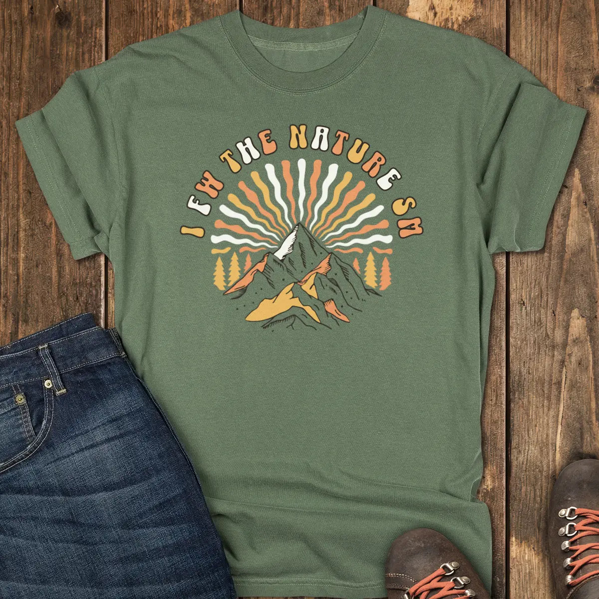 I FW The Nature SM Tee - Moss