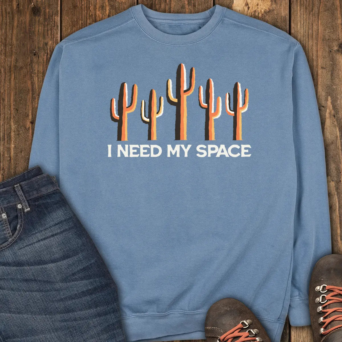 I Need My Space Sweatshirt - Blue Jean