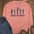 I Need My Space Sweatshirt - Terracotta