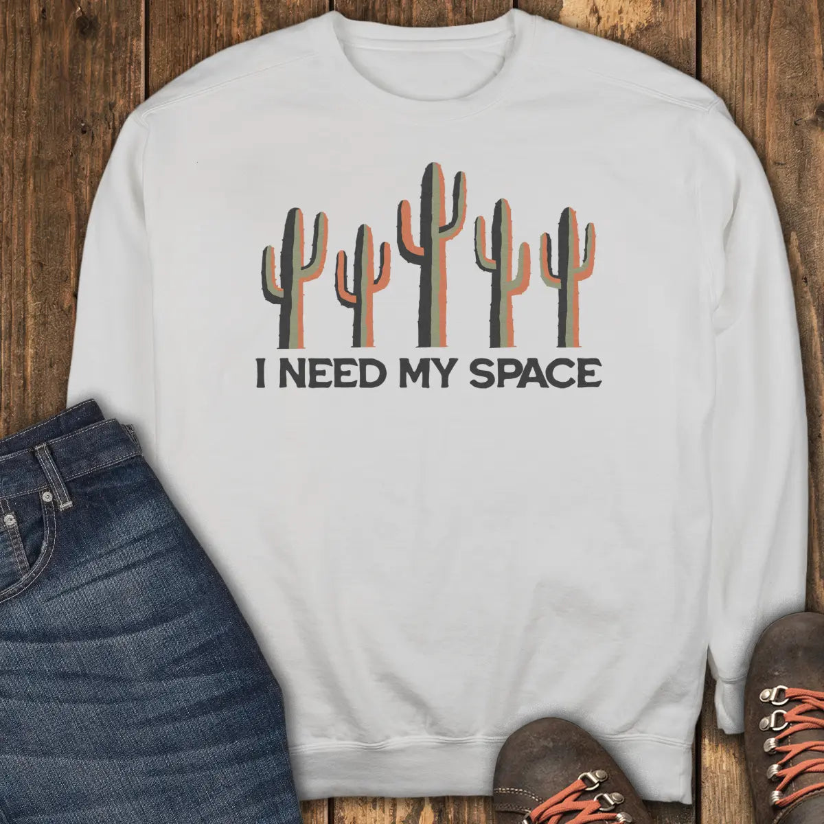 I Need My Space Sweatshirt - White