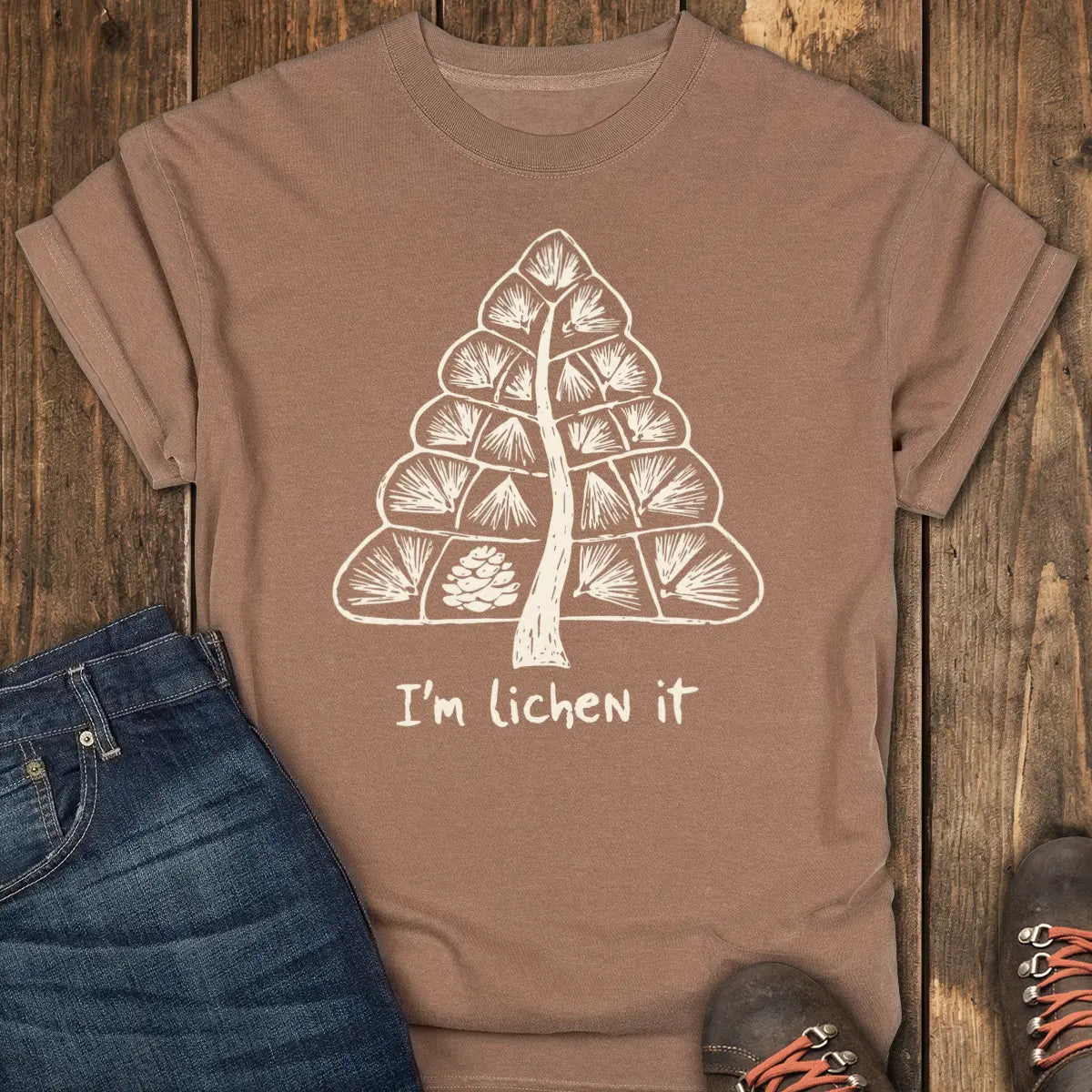 I'm Lichen It Tee - Espresso