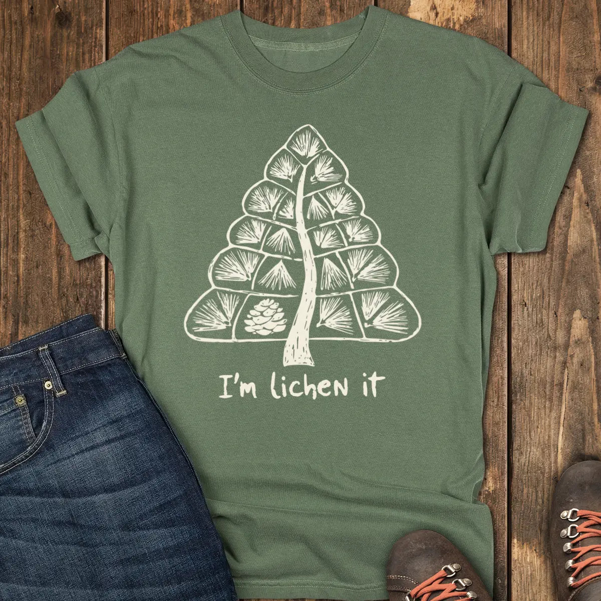 I'm Lichen It Tee - Moss
