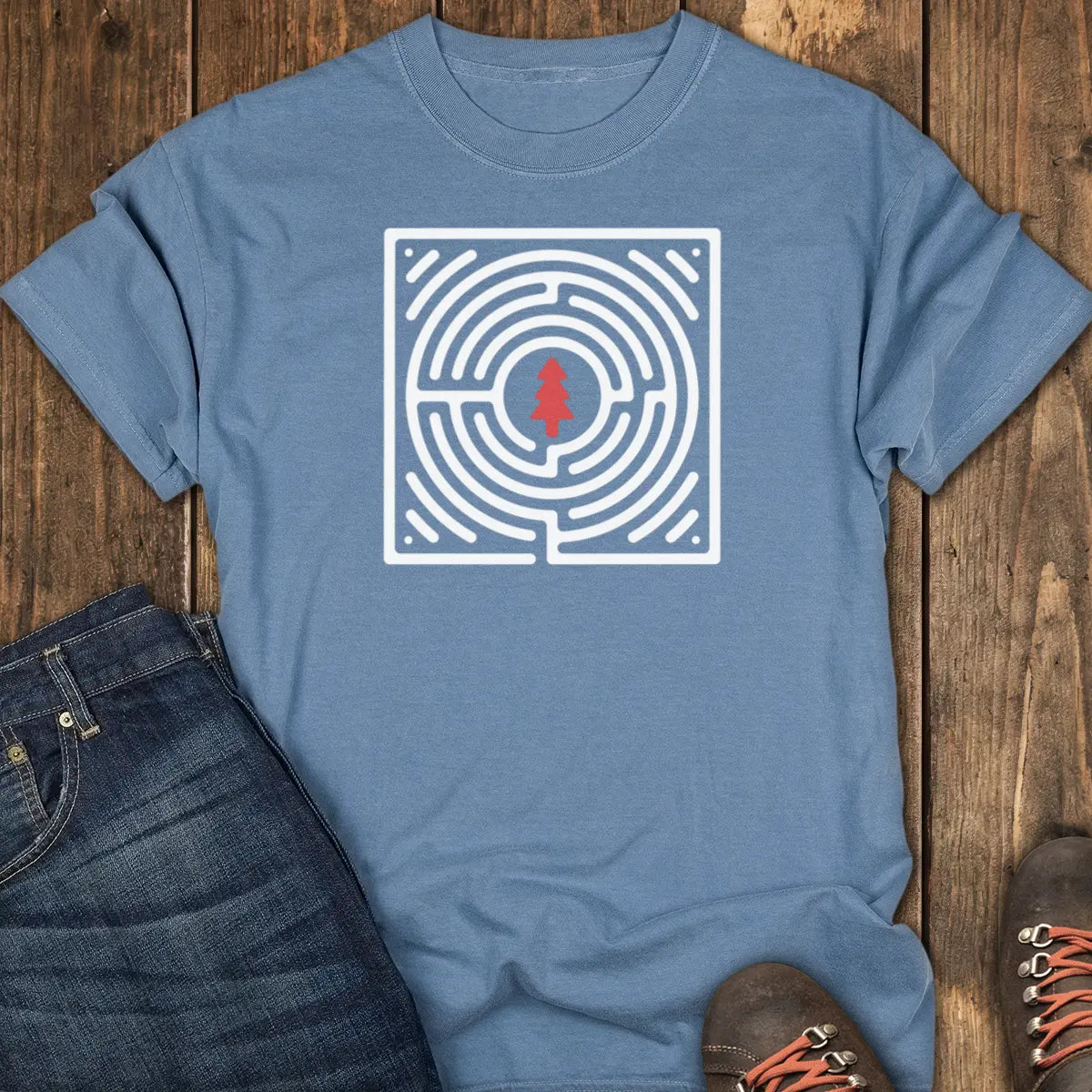 Inner Trail Tee - Blue Jean