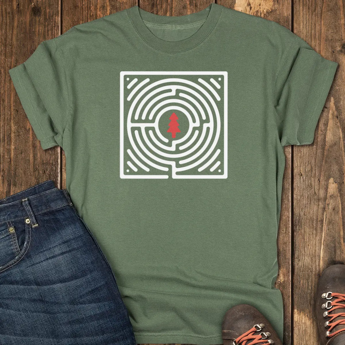 Inner Trail Tee - Moss
