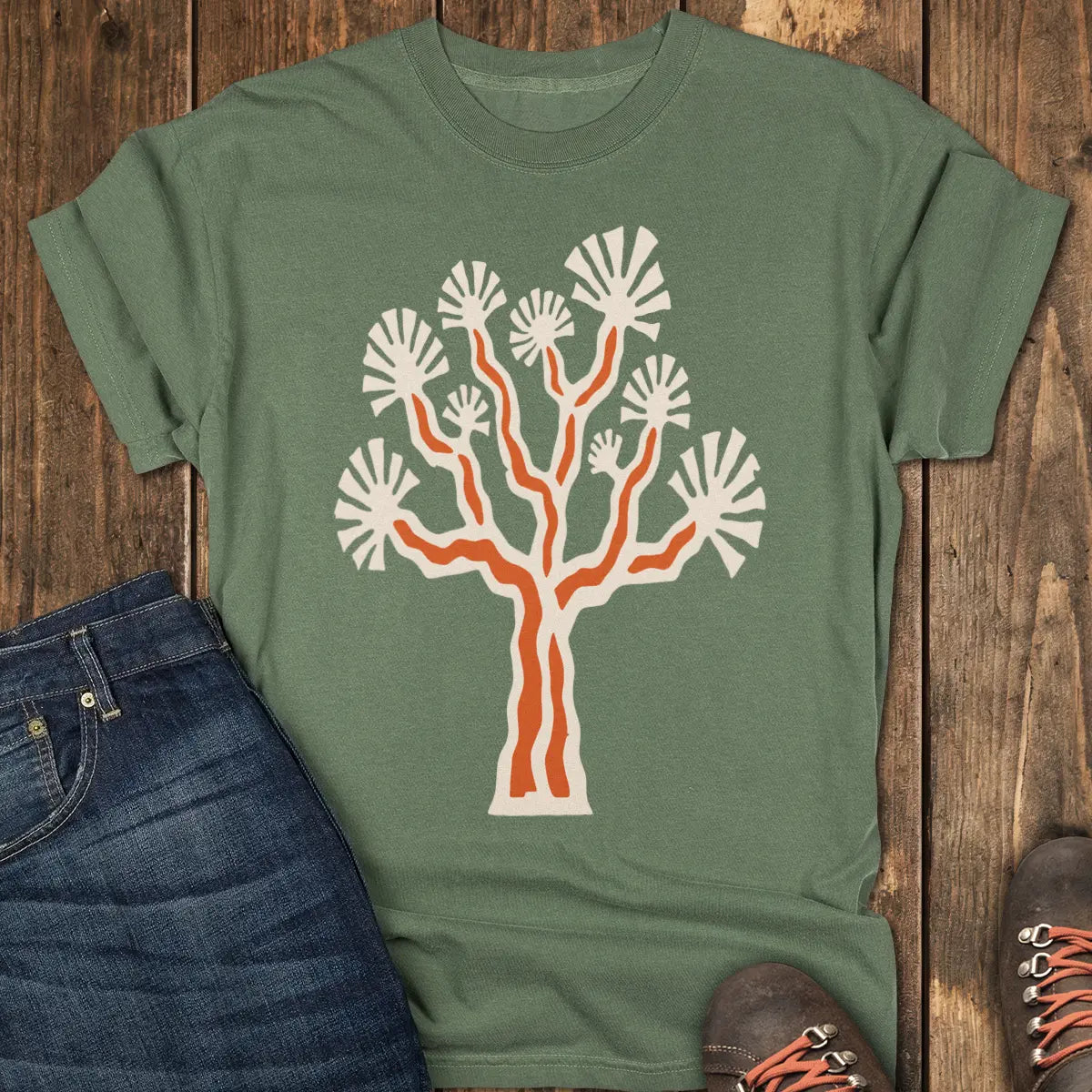 Joshua Tree Tee - Moss