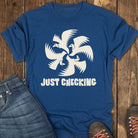Just Checking Tee - Navy