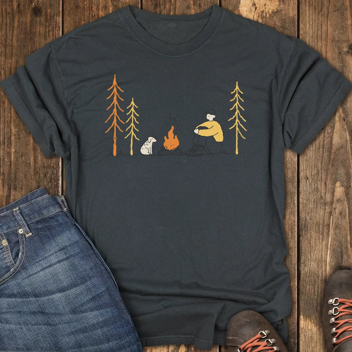 Just Me and the Dog Tee - Black