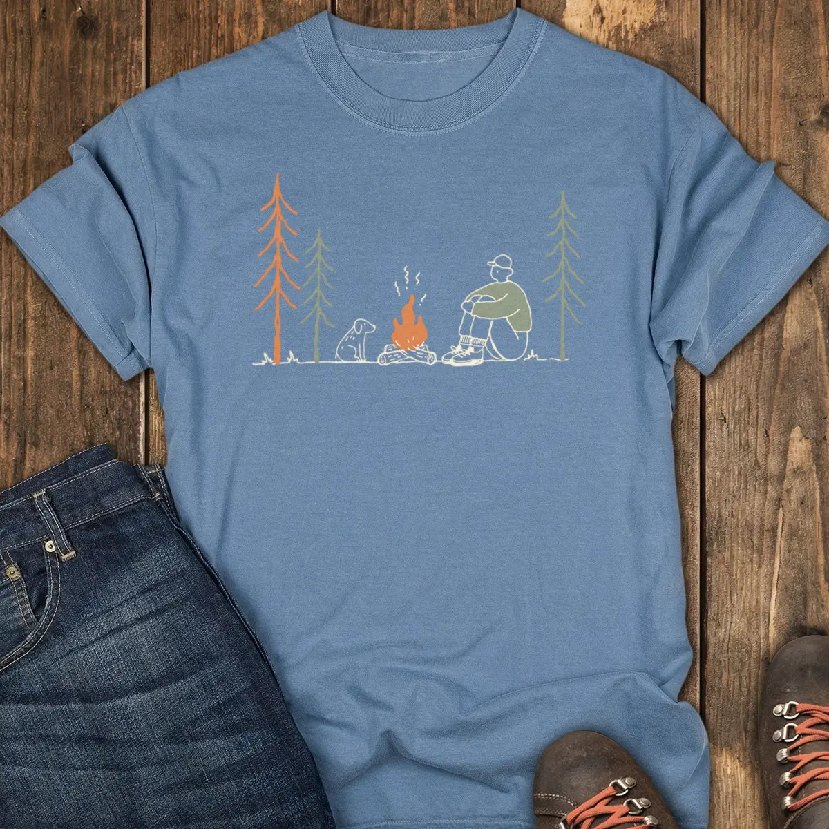 Just Me and the Dog Tee - Blue Jean