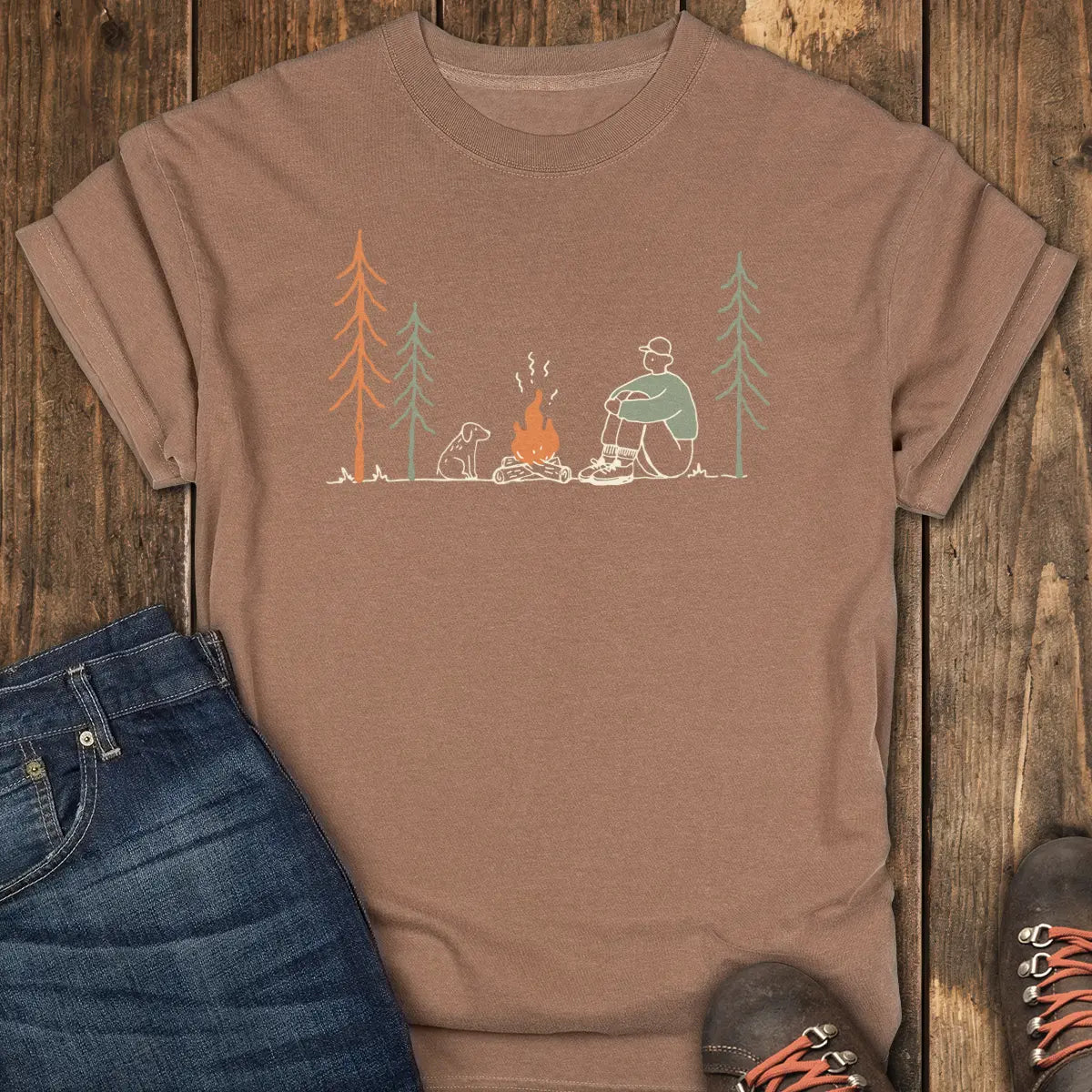 Just Me and the Dog Tee - Espresso