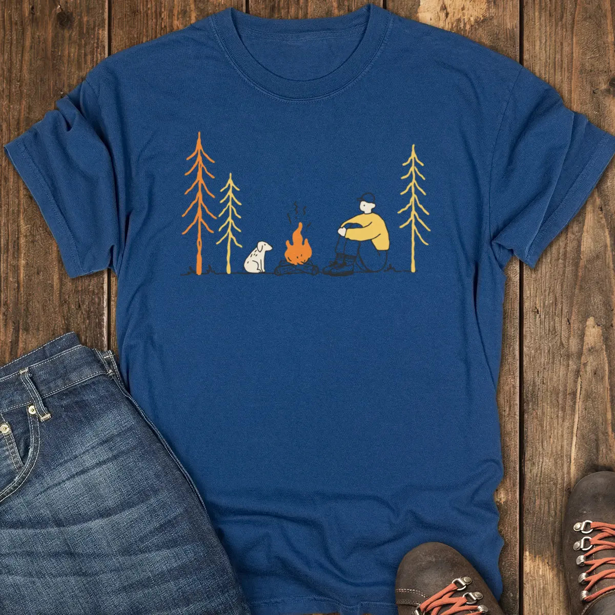 Just Me and the Dog Tee - Navy