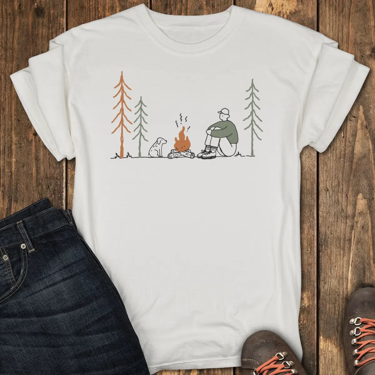Just Me and the Dog Tee - White