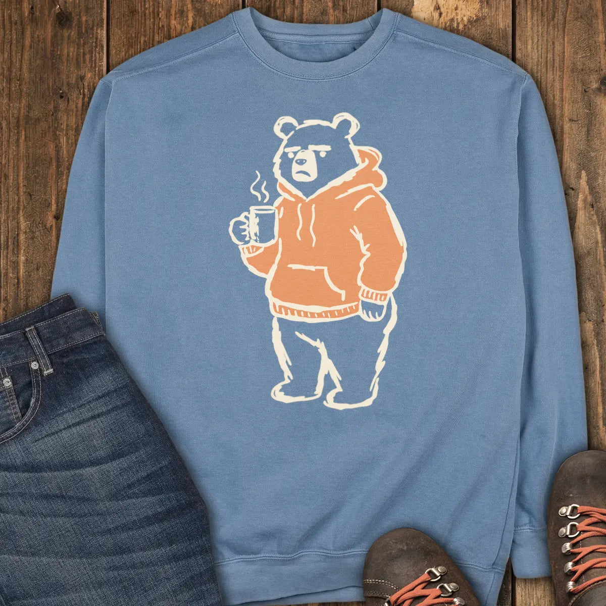 Keep Distance Sweatshirt - Blue Jean