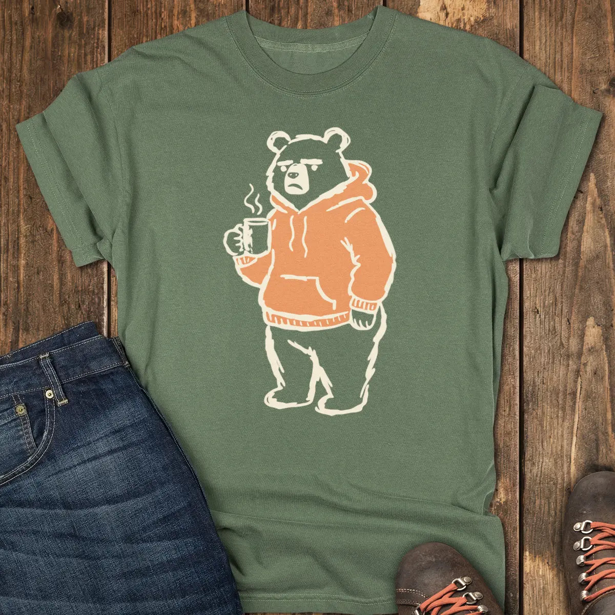 Keep Distance Tee - Moss