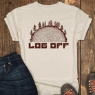 LOG OFF Tee - Ivory