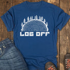 LOG OFF Tee - Navy