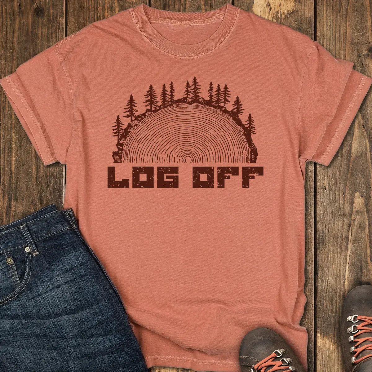 LOG OFF Tee - Yam