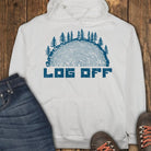 LOG OFF Hoodie - White