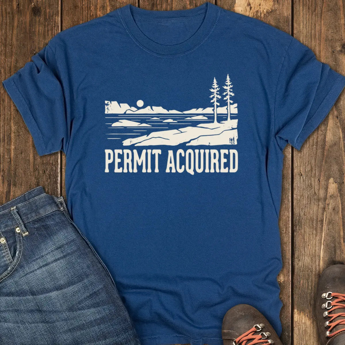 Lake Aloha Tee - Navy