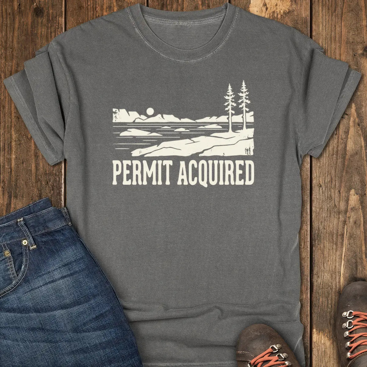 Lake Aloha Tee - Pepper