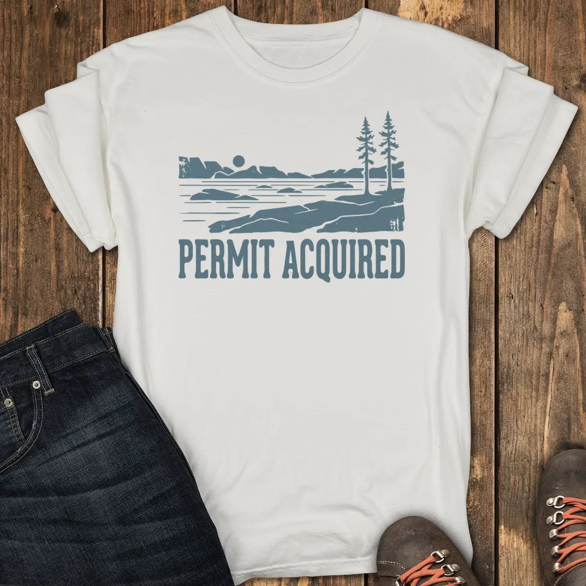 Lake Aloha Tee - White