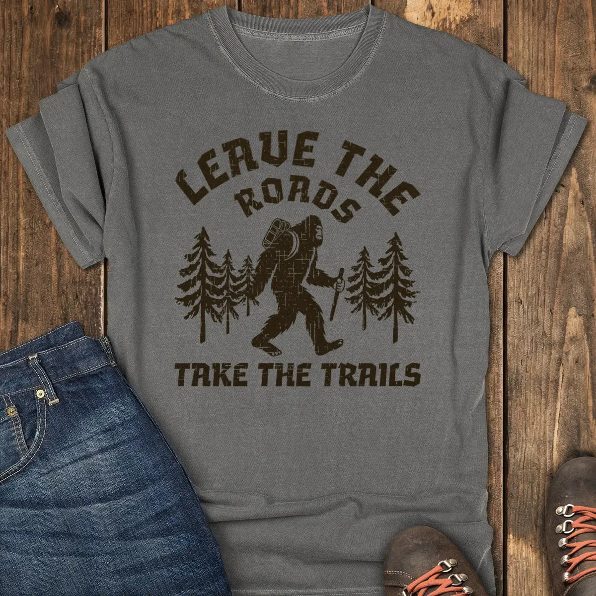 Leave That Road Tee - Pepper
