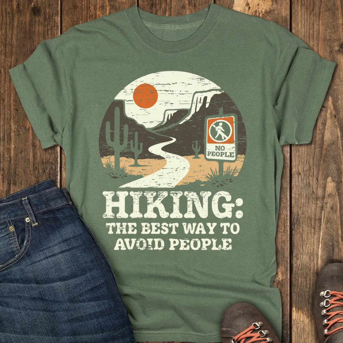 Leave me Alone Tee - Moss