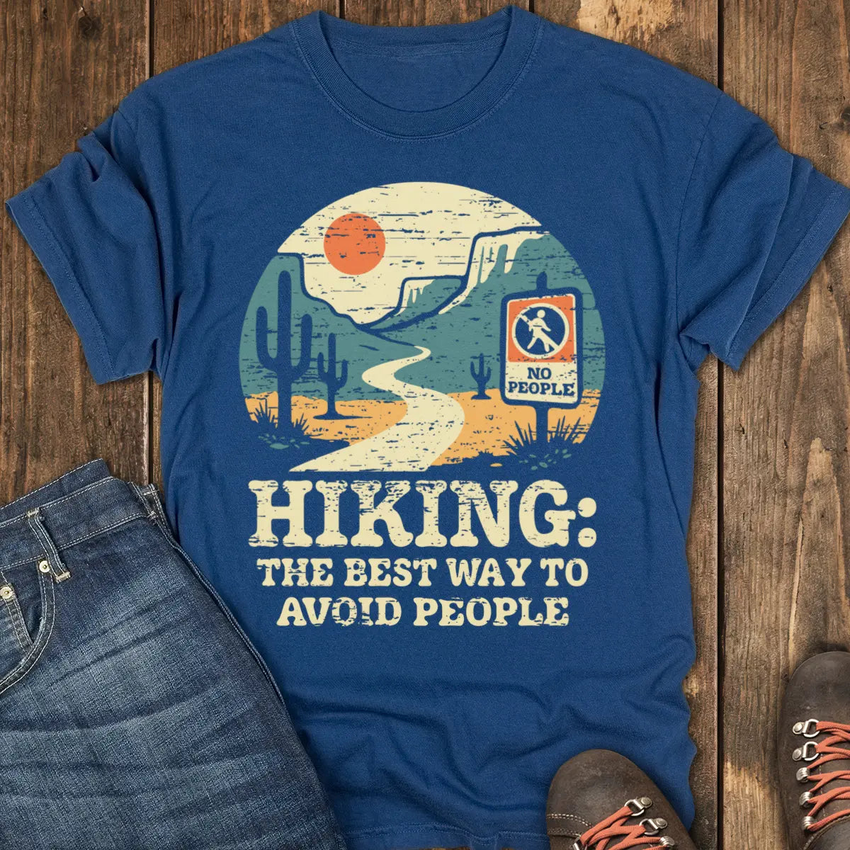 Leave me Alone Tee - Navy