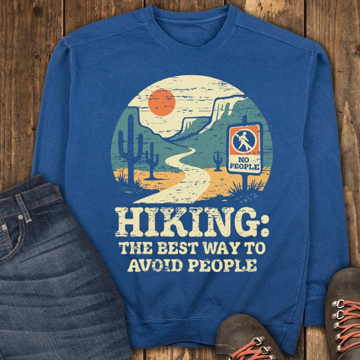 Leave me Alone Sweatshirt - True Navy